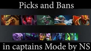 Пики и баны в CM моде  Picks amp bans in Captains Mode [upl. by Ahseenal]