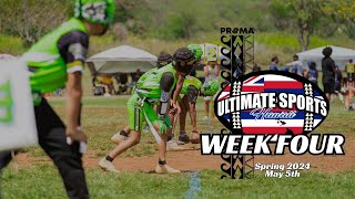 Week 4 Spring 2024  Ultimate Sports Hawaii  quotAlanui I Ka Hookuku”  Flag Football  Oahu Hawaii [upl. by Aruat313]