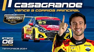 STOCK CAR 2024  GABRIEL CASAGRANDE VENCE A CORRIDA PRINCIPAL EM GOIÂNIA  ETAPA 06 [upl. by Wincer]