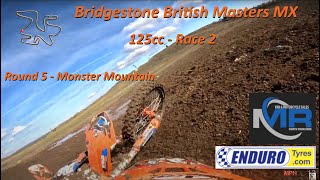 Bridgestone British Masters MX  Round 5 Monster Mountain MX  125cc Race 2 [upl. by Spike]