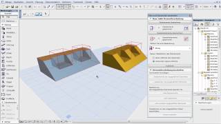 ArchiCAD 16  Morph  45  Erstellung einer MorphForm aus Zielelementen von Solid ElementBefehlen [upl. by Suneya]