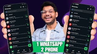 Ek WhatsApp 2 Mobile Me Kaise Chalaye  How to use same WhatsApp Two Phones  New tricks 2025 [upl. by Hengel704]