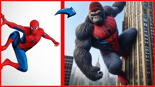 AVENGERS But KING KONG 🦍 VENGERS 🔥 All Characters Marvel amp DC 2024 ⚡ [upl. by Andonis]