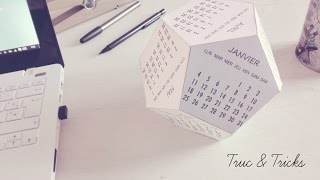 DIY déco  Calendrier 2016 [upl. by Gridley]