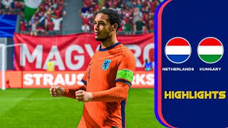 Netherlands Vs Hungary Match Highlights UEFA National League [upl. by Sherourd439]