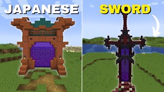 3 BEST Nether Portal designs in Minecraft Tutorial [upl. by Aduh]