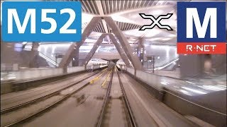 🚇 GVB Rnet Amsterdam Metrolijn 52 Cabinerit Noord  Station Zuid  NoordZuidlijn  Driver’s view [upl. by Glynnis]