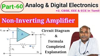 Noninverting Operational Amplifier in tamil [upl. by Ahseital]