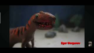 Ankylodocus VS Carcharodontosaurus  Dinosaur Claymation [upl. by Norret944]