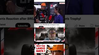 We react to Norris breaking Verstappne’s trophy f1 maxverstappen landonorris reaction [upl. by Ennoirb]