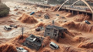 Brutal footage of flood in Spain Valencia Murcia and Malaga are sunk [upl. by Naol525]