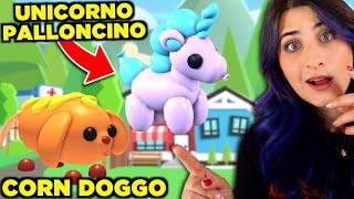 ECCO l’UNICORNO PALLONCINO e CORN DOGGO LEGGENDARI ADORO 😍 Roblox AdoptMe ITA [upl. by Grindle]