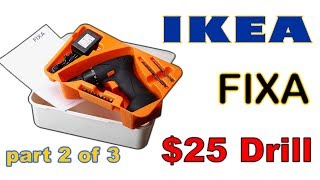 Ikea Fixa 72 V Drillscrewdriver Review part 2 of 3 [upl. by Mosenthal]