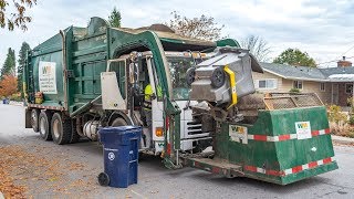 Garbage Trucks In Action [upl. by Ehman]