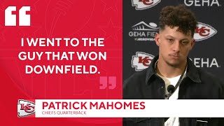 Patrick Mahomes has NO regrets after lategame throw to Marquez ValdesScantling  CBS Sports [upl. by Bryna304]