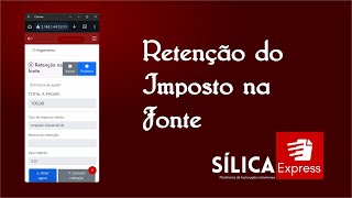 Como fazer retenção na fonte na factura  Sílica Express [upl. by Anwahsat597]