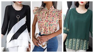 BLUSAS DE MODA PARA MUJERES 2025TopsIdeas 💡💡 [upl. by Malet]