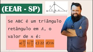 EEAR  SP Razões Métricas no Triângulo Retângulo  Coleção Trigonometria no Vestibular [upl. by Ydnac]