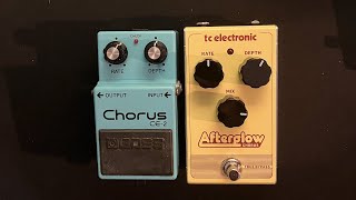 Chorus comparison BOSS CE2 vs TC Electronic Afterglow [upl. by Aesoh]