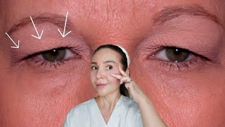 Get rid of sagging DROOPY EYELIDS with one effective technique [upl. by Lerual]