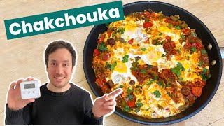 Chakchouka au merguez  Recette facile et rapide [upl. by Niuqauj]