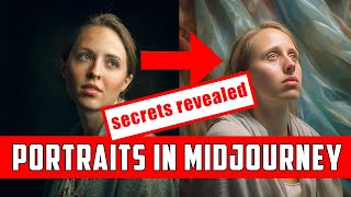 Realistic portrait from photo in MidJourney secrets revealed [upl. by Saffier]