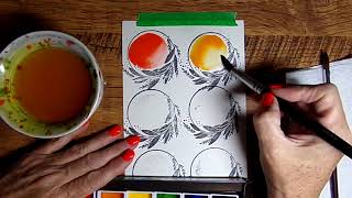 Relax amp Swatch vibrant Japanese Watercolor by Grumbacher 🖌️🎨 swatches asmr art music viralvideo [upl. by Pickens]