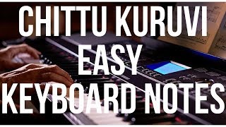 Chittu Kuruvi Muttham Easy Keyboard Notes Tamil Song [upl. by Rosalba]