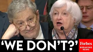 BREAKING NEWS Janet Yellen Says We Dont Have To Get The Prices Down—Then John Kennedy Reacts [upl. by Nerdna]