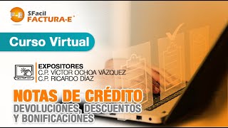 Curso virtual Notas de Crédito Devoluciones Descuentos y Bonificaciones [upl. by Ssirk679]