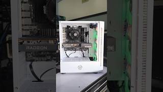 INPLAY METEOR 03 MID TOWER WHITE CASE WITH RYZEN 5 5600 amp GIGABYTE AMD RADEON RX 6600 [upl. by Newhall280]