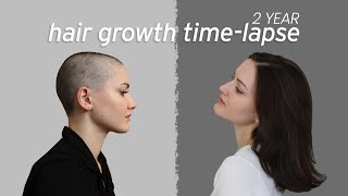 Hair Growth Timelapse  2 Years [upl. by Elleiram]