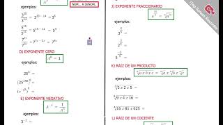 TEORIA DE EXPONENTES CLASE 01 [upl. by Bonnette155]