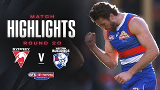 Sydney v Western Bulldogs Highlights  Round 20 2024  AFL [upl. by Sparkie]