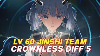 Lv 60 S0R1 Jinshi Mortefi Verina VS Lv 90 Crownless Difficulty 5 [upl. by Nagam775]