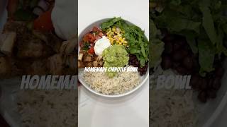 Homemade Chipotle Bowl chipotle chipotlebowl dinnerideas asmrsounds asmrfood cookwithme [upl. by Esmerelda]