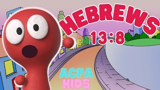 Hebrews 138 Memory Verse Song for Kids  ACPA Kids Bible Songs [upl. by Ihsakat]