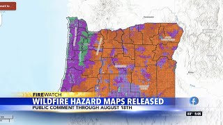 Oregon wildfire hazard maps released [upl. by Solraced]