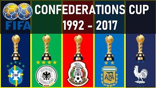 032 FIFA CONFEDERATIONS CUP • ALL WINNERS 1992  2017 • WINNERS LIST [upl. by Buzzell586]