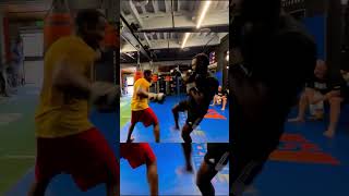 Michael Jai White and Uriah Hall Sparring  Kicking It with Ex UFC Champion Uriah Hall [upl. by Lamoree]