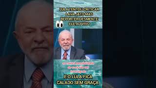 Lula tentou criticar o Lava Jato mas resporter desmente ao vivo shorts [upl. by Rydder886]