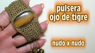 PULSERA ELEGANTE CON OJO DE TIGRE [upl. by Tisbe]