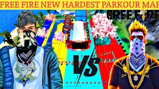 FREE FIRE NEW HARDEST PARKOUR MAP  FF CRAFTLAND MAP  PARKOUR MAP 2024 [upl. by Margeaux]