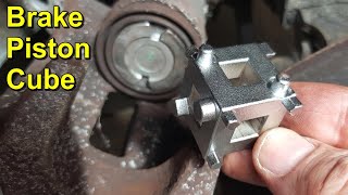 Brake Piston Cube  Rear Caliper Piston Rewind Tool [upl. by Nytnerb]