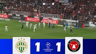 Ferencváros vs Midtjylland 11  UEFA Champions League Qualifying 202425  Match Highlights [upl. by Shirlene]