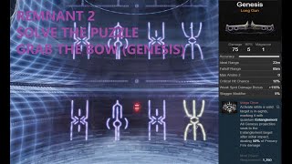 Remnant II Dark Horizon  How to get Genesis NEW BOW [upl. by Aserehs479]