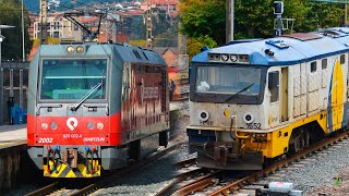 Trenes de mercancías Feve y Euskotren Kargo en Ariz Basauri [upl. by Reginald378]