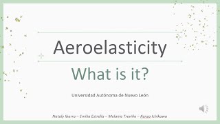 WHAT IS AEROELASTICITY [upl. by Narik]