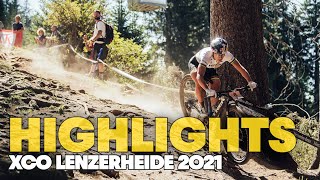 Race Highlights from Lenzerheide  UCI CrossCountry MTB World Cup 2021 [upl. by Saba299]