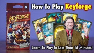 How To Play Keyforge  A Unique Deck Game  Learn To Play In Less Than 15 minutes [upl. by Yeldua]